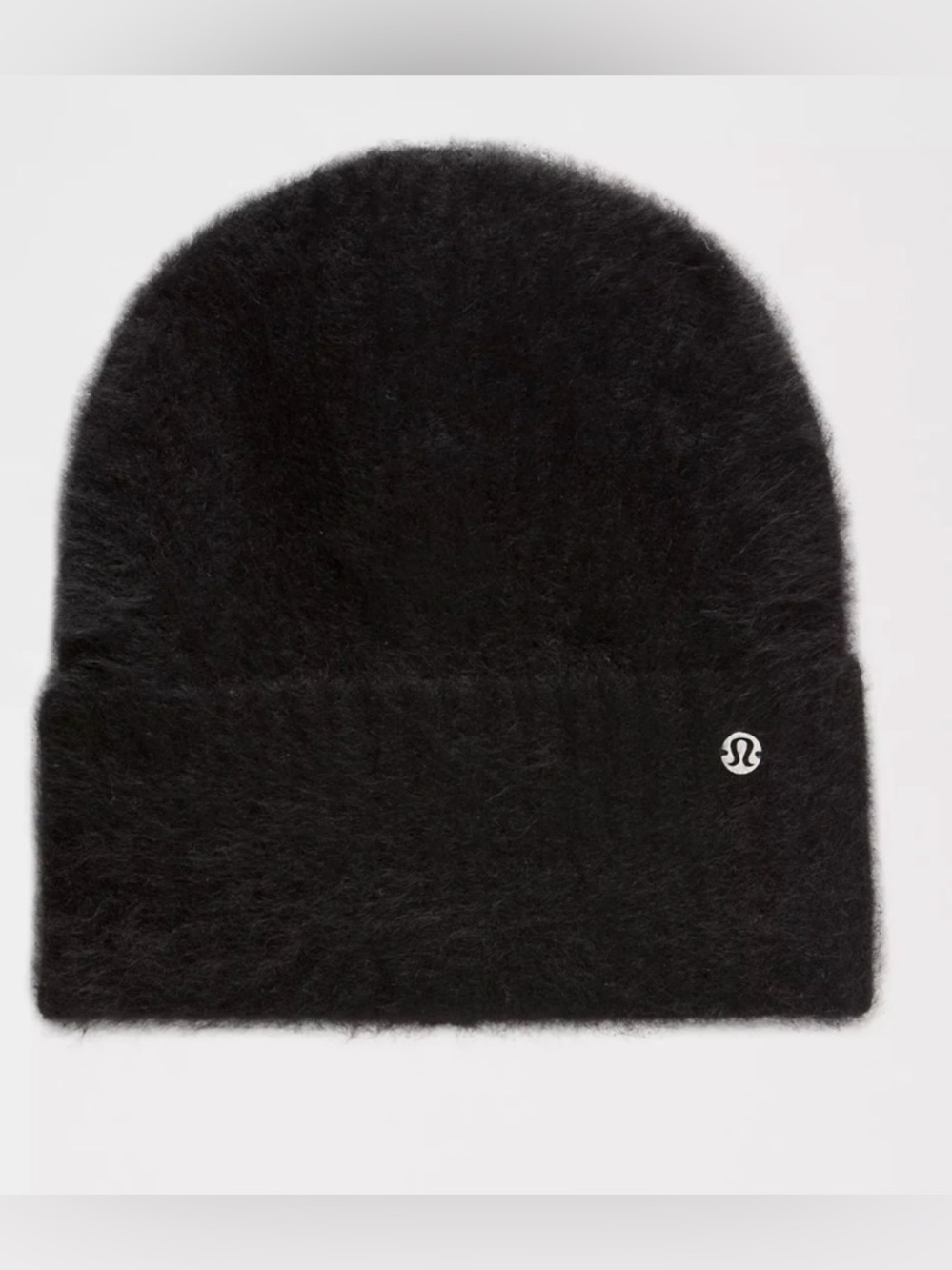 lululemon athletica Black Cashmere Fuzzy Knit Beanie